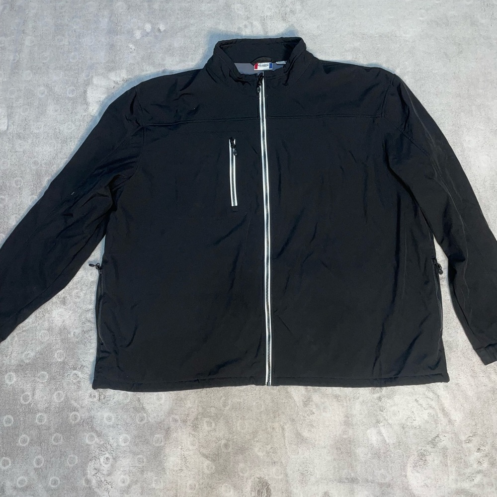 Black Windbreaker Jacket with Sporty Design and Lightweight Fabric